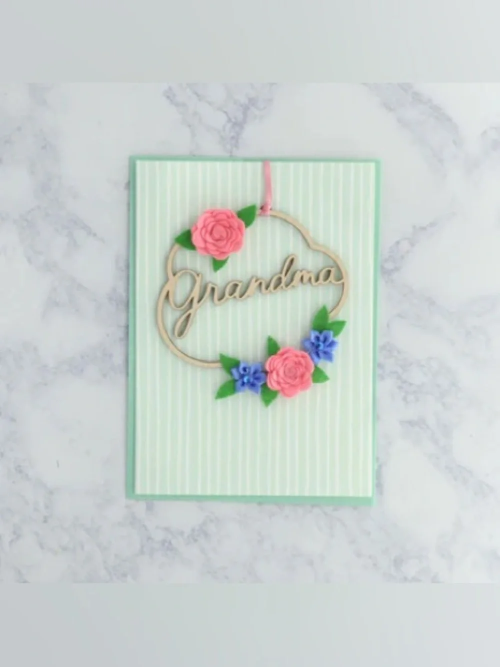 🆕Papyrus “Grandma” Removable Wood Ornament Mother’s Day Greeting Card